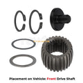 Drive Shaft Coupling Coupler for Yamaha YFM450 YFM550 YFM700 (2007–2023) 5KM-46559-00-00