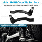 2X Outer Tie Rod Ends for Nissan Navara D40M (2005–2015)