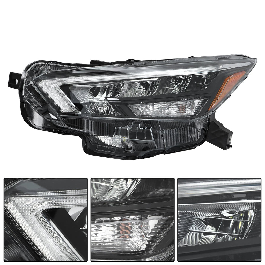 Headlight Assembly for Nissan Versa (2020–2021) Left Side LED Clear