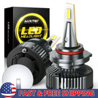 Set of 2 AUXITO 9005 LED Headlight Bulbs for High/Low Beam