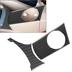Carbon Fiber Gear Water Cup Holder Panel Cover Trim for BMW X3 E83 (2004–2010) RHD