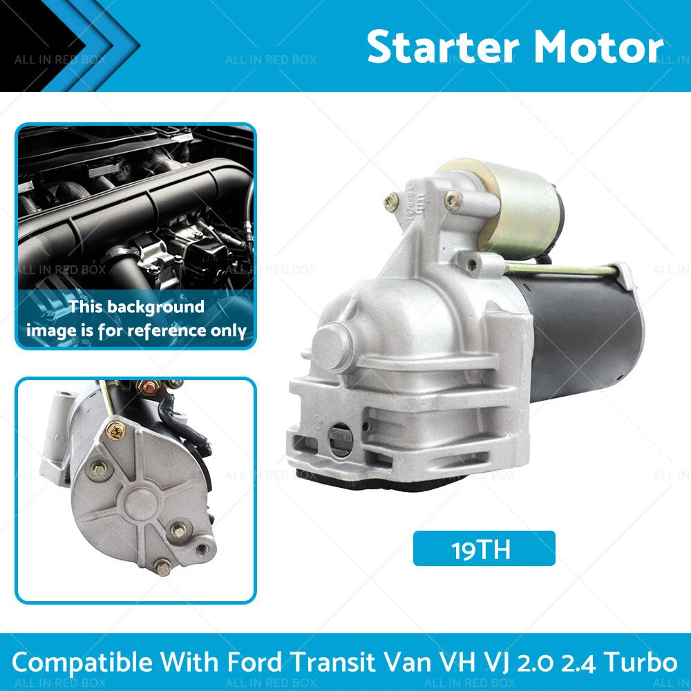 Starter Motor for Ford Transit Van VH VJ 2.0 2.4 Turbo (2000–2006)