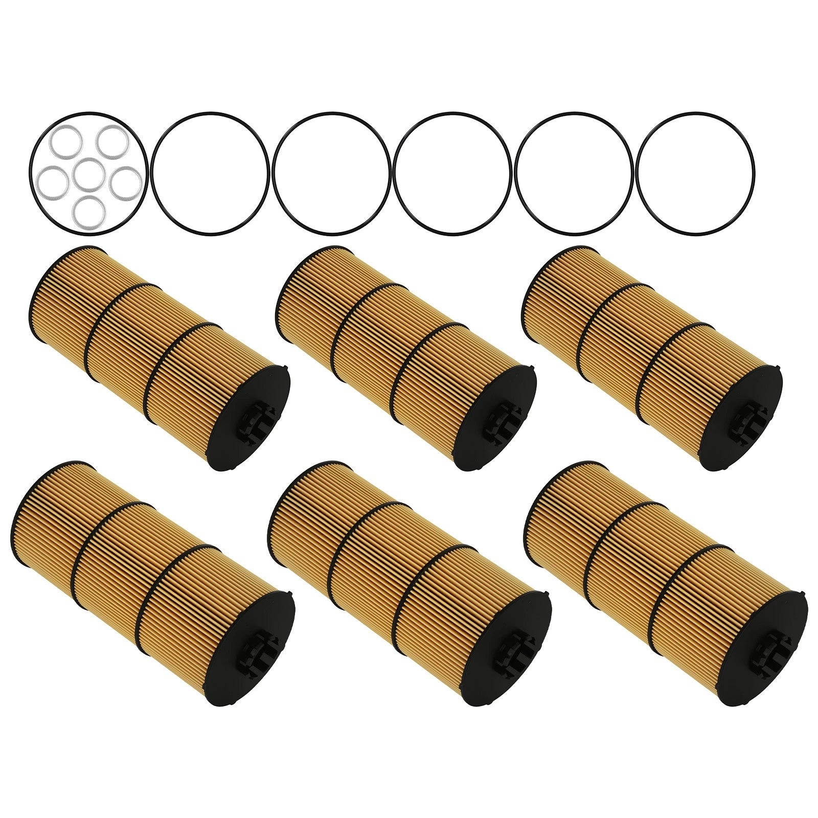 Oil Filters 6PCS for Freightliner 108SD 114SD 122SD (2012–2020)