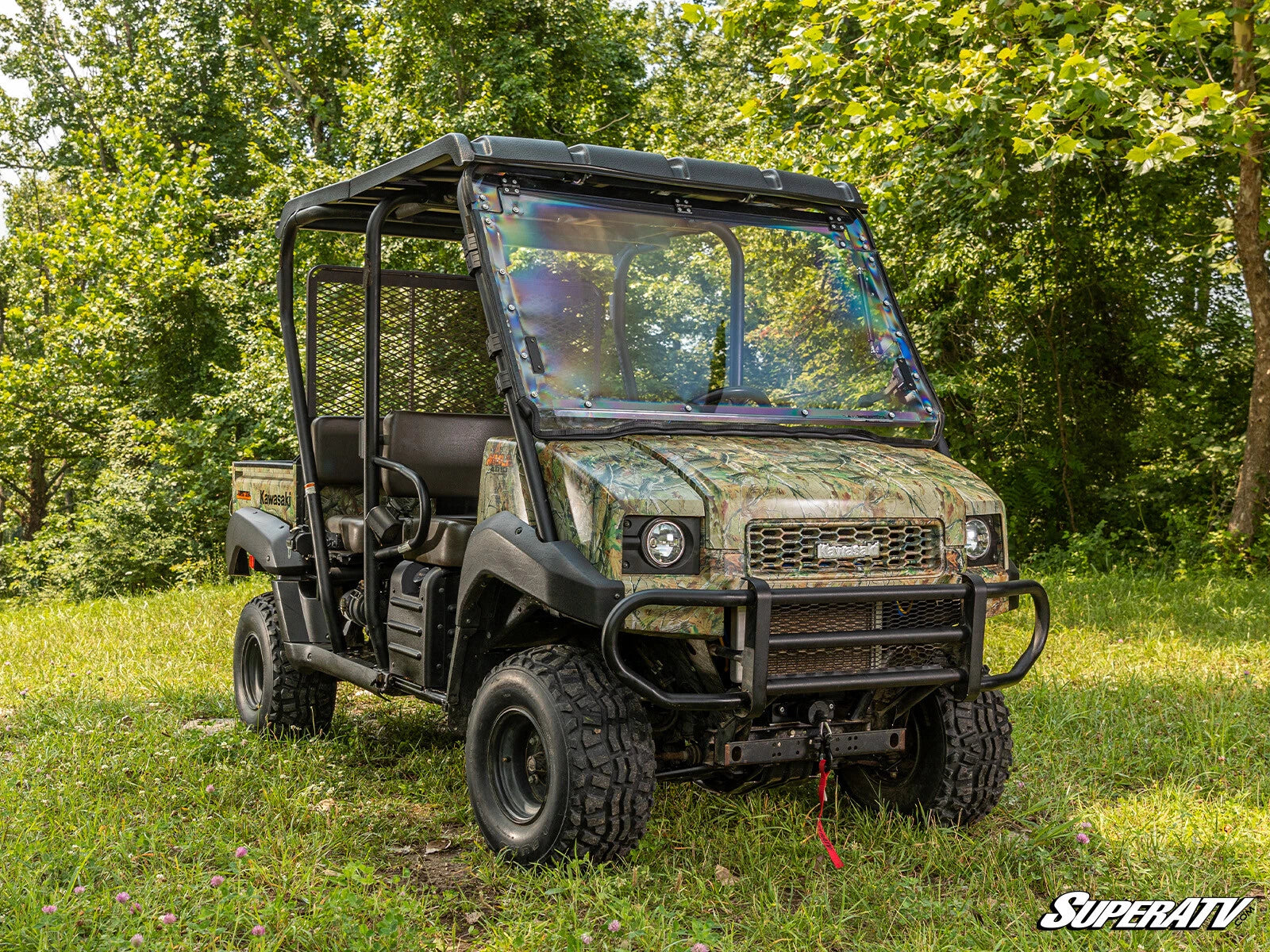 Scratch Resistant Flip Windshield for Kawasaki Mule 4000/4010 (2008–2018)