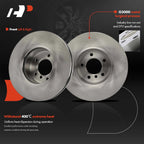 Front Disc Brake Rotors & Ceramic Pads for BMW E60 525i 2004-2007