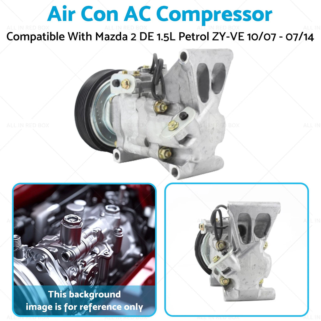 AC Compressor for Mazda 2 DE 1.5L Petrol ZY-VE (2007–2014)