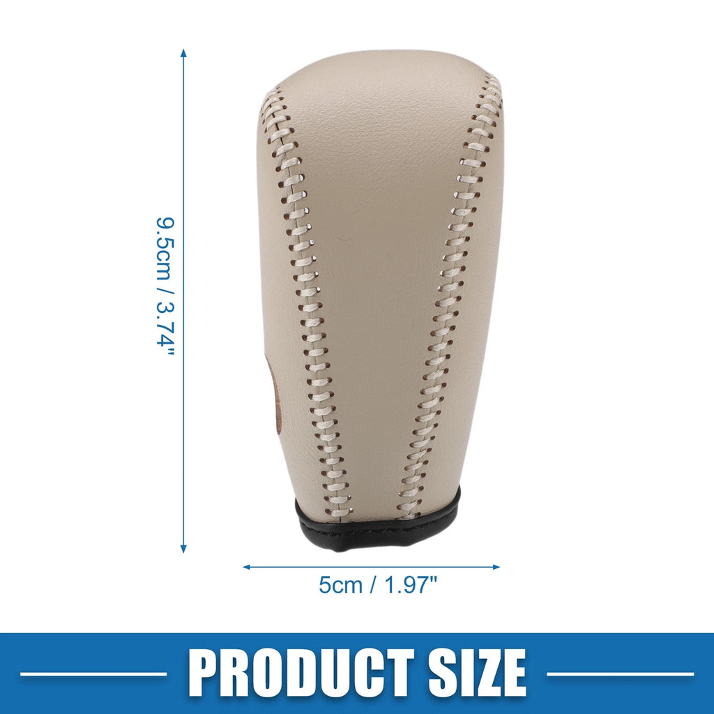 Gear Shifting Knob Cover Trim for Nissan Murano (2009–2013) Faux Leather Beige