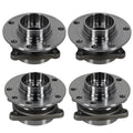 Set of 2 Front Rear Wheel Hub Bearing Assemblies for Chrysler 200 AWD (2015–2017)