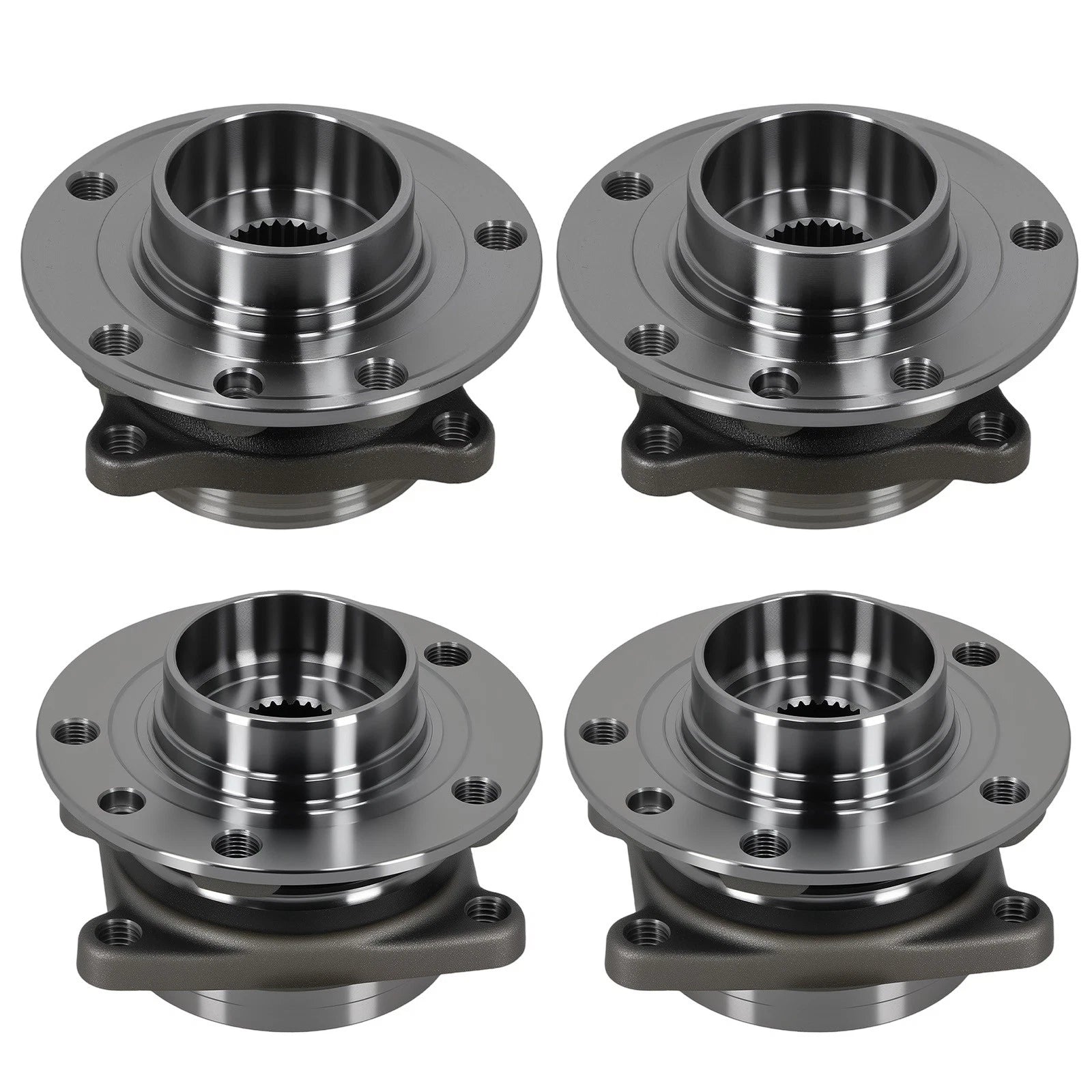 Set of 2 Front Rear Wheel Hub Bearing Assemblies for Chrysler 200 AWD (2015–2017)