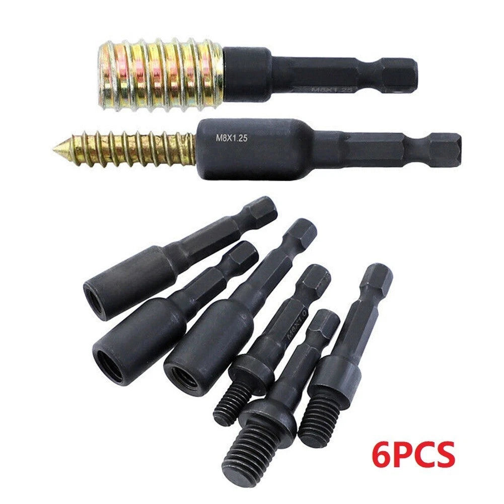 Socket Adapter Set 6mm/8mm/10mm for Automatic Electric Drill Tools