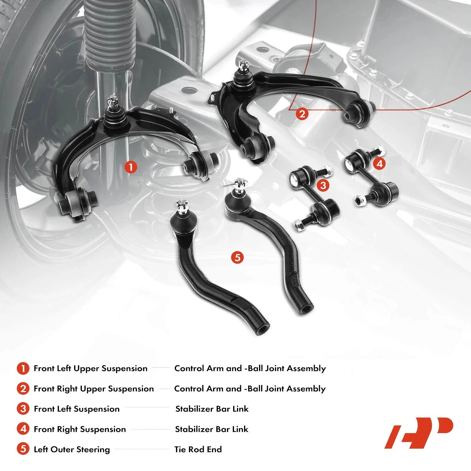 6x Front Sway Bar Link for Honda Accord (2005–2007) Acura TSX (2004–2008)