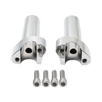 Chrome 4" Handlebar Risers for Harley Dyna Sportster Softail (1" Bar)