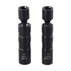 Magnetic Spark Plug Socket Set of 2 (14mm & 16mm) Flexible Wrench Tool