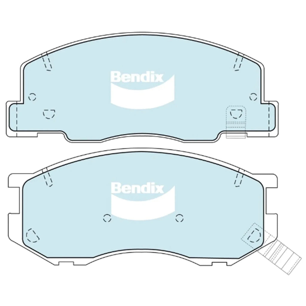 Front Disc Brake Pads Set 2.4L for Toyota Estima (1997–1999)
