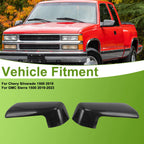 1 Pair ABS Mirror Cover Cap Carbon Grain for Chevy Silverado 1500 (2019) 84469252