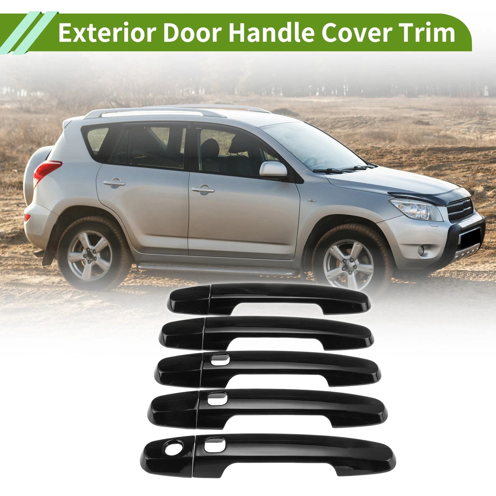 Set of 1 Exterior Door Handle Cover Trim for Toyota RAV4 (2009–2012)