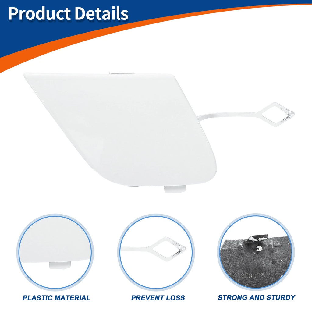 Tow Hook Cover for Mercedes-Benz E W213 (2017–2023) No.A2138850022 White