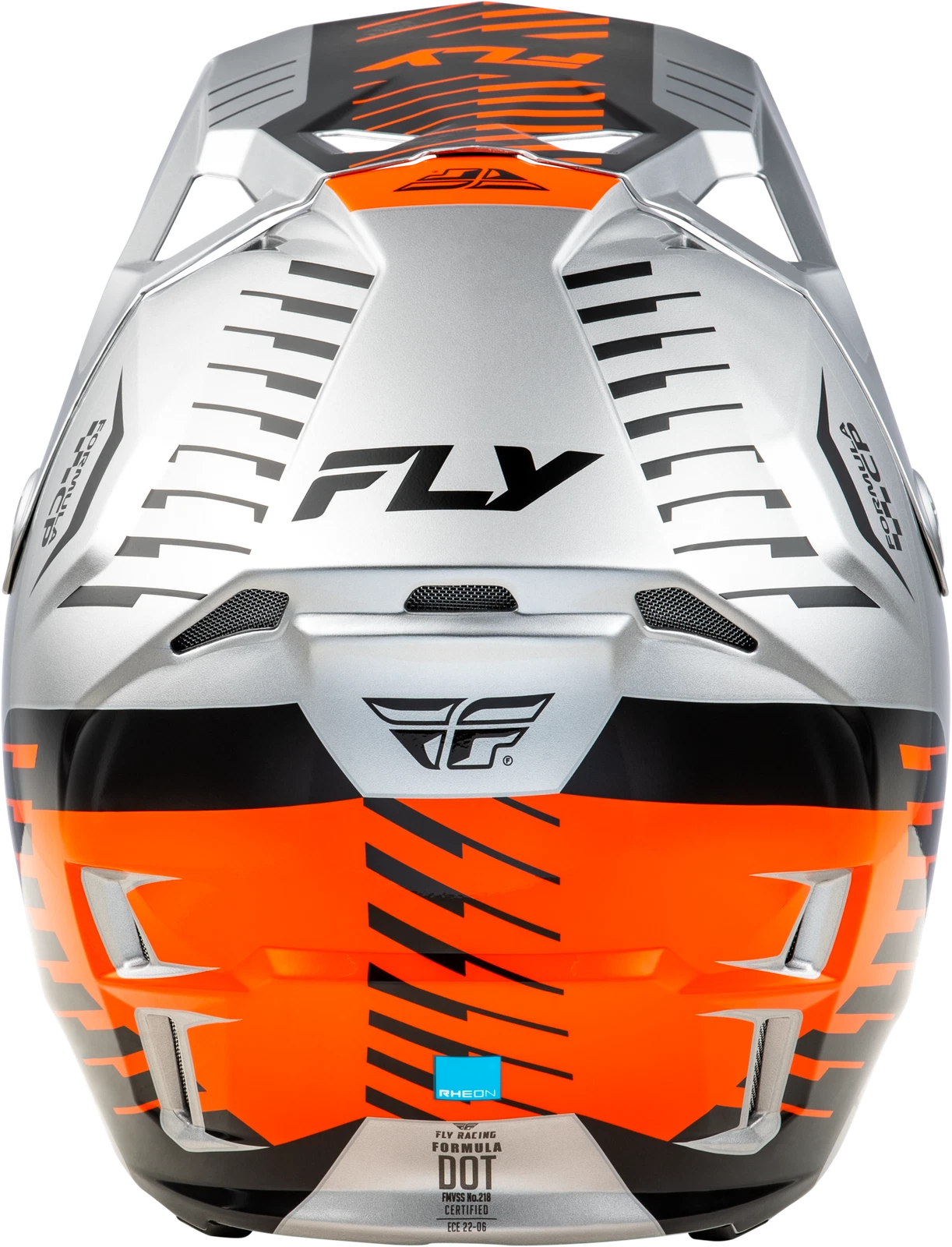 Fly Racing Formula CP Slice Helmet for Offroad (X-Small, Grey/Orange/Black)