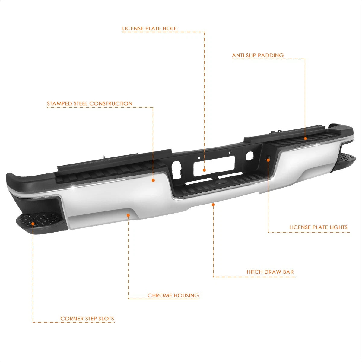 Left Side Headlight Lamp for Ford Focus (2008–2011) Chrome/Amber
