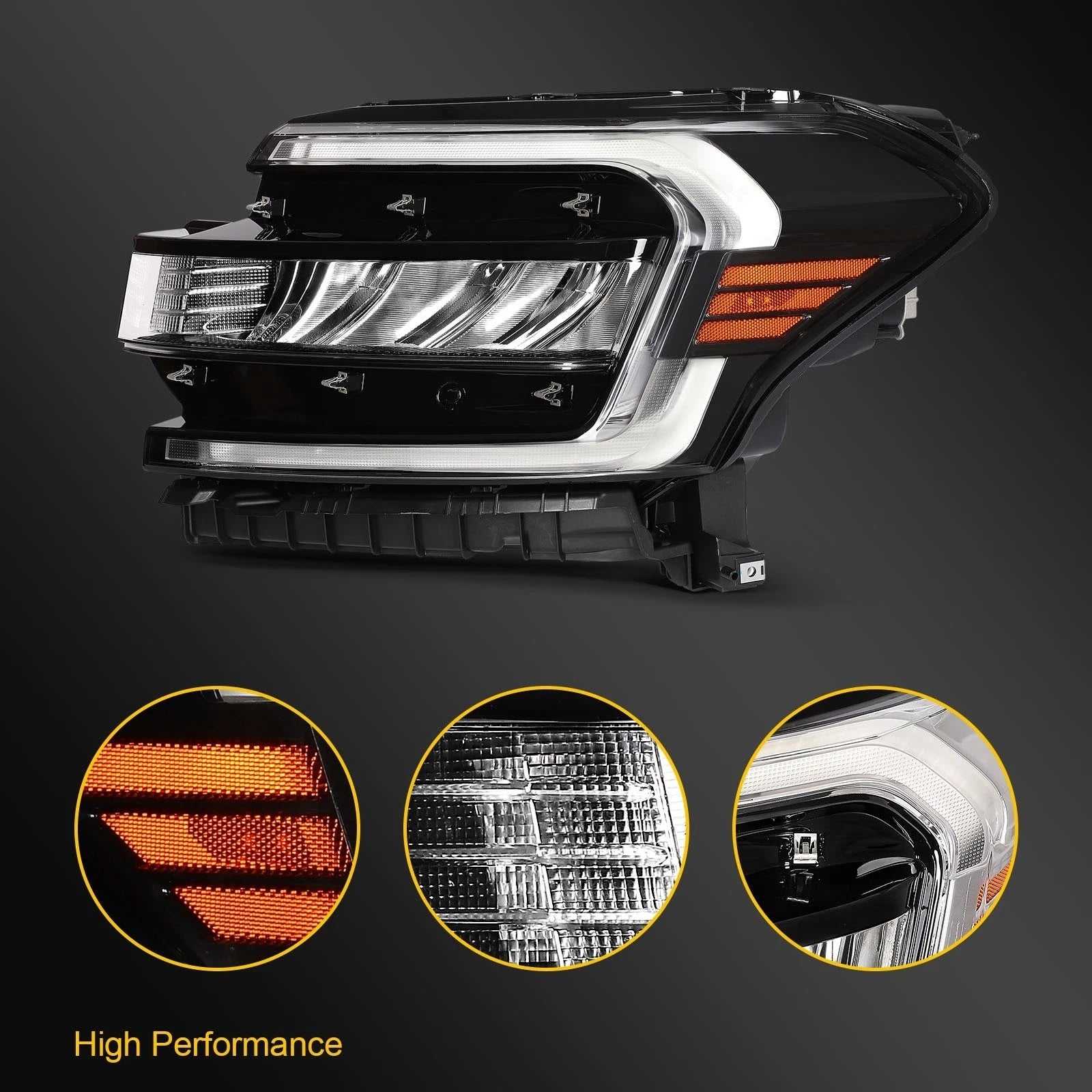 Left Side LED DRL Headlight Assembly for Ford Expedition (2022–2024)