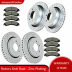 Drilled Rotors & Brake Pads Set for Ford F-150 (2010–2011)