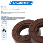 Set of 2 Oil Seal Rotary Shaft Seal FKM Rubber 18x35x10mm for Various Models