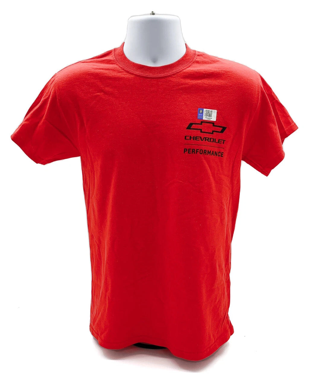 Red Chevrolet Performance T-Shirt with Logo and Bowtie Emblem (All Years)