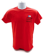 Red Chevrolet Performance T-Shirt with Logo and Bowtie Emblem (All Years)