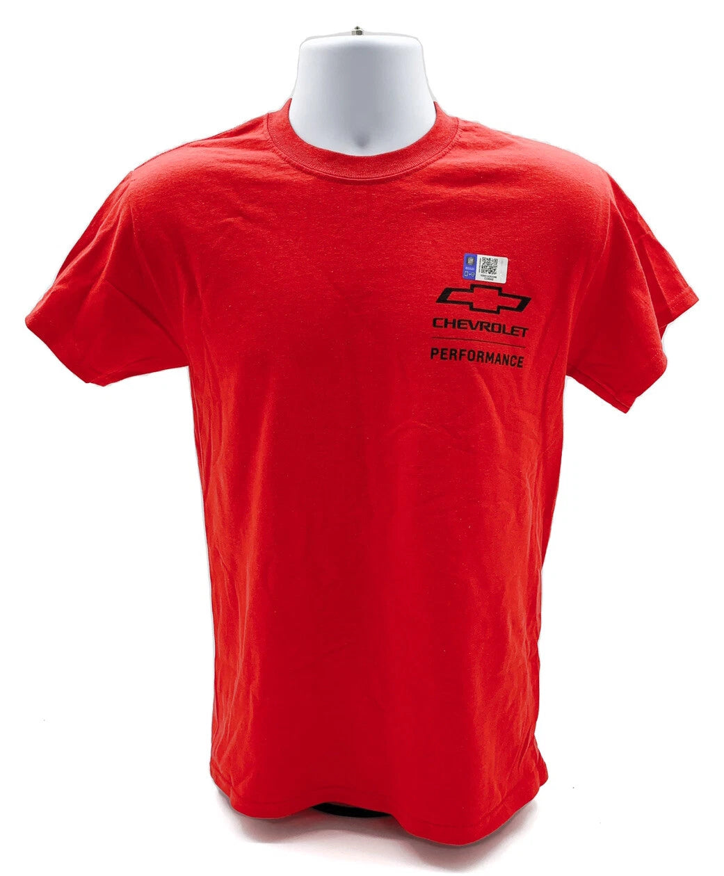 Red Chevrolet Performance T-Shirt with Logo and Bowtie Emblem (All Years)