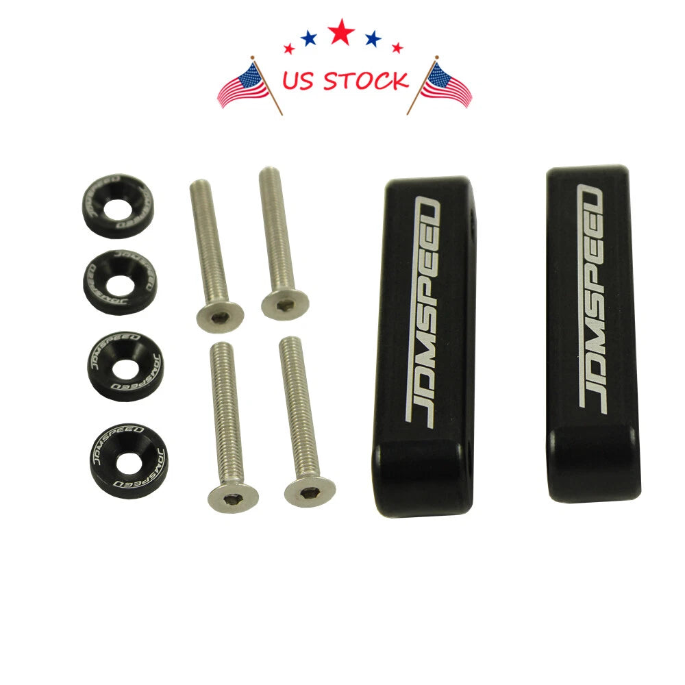 Set of 4 JDM Hood Spacer Risers for Honda Civic CRX, Acura Integra (88–01)