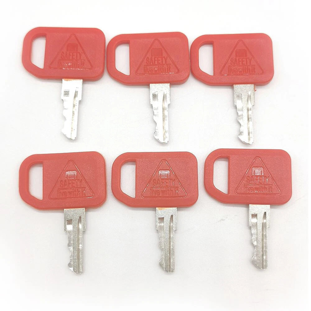 6 Pcs Ignition Keys AT195302 AR51481 for John Deere 1200 210C (1990–1999)