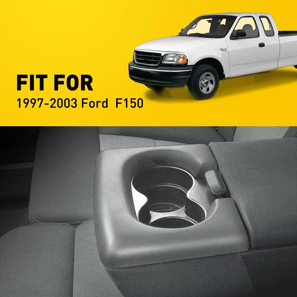 Center Console Cup Holder Pad for Ford F150 (1997–2003) Light Gray