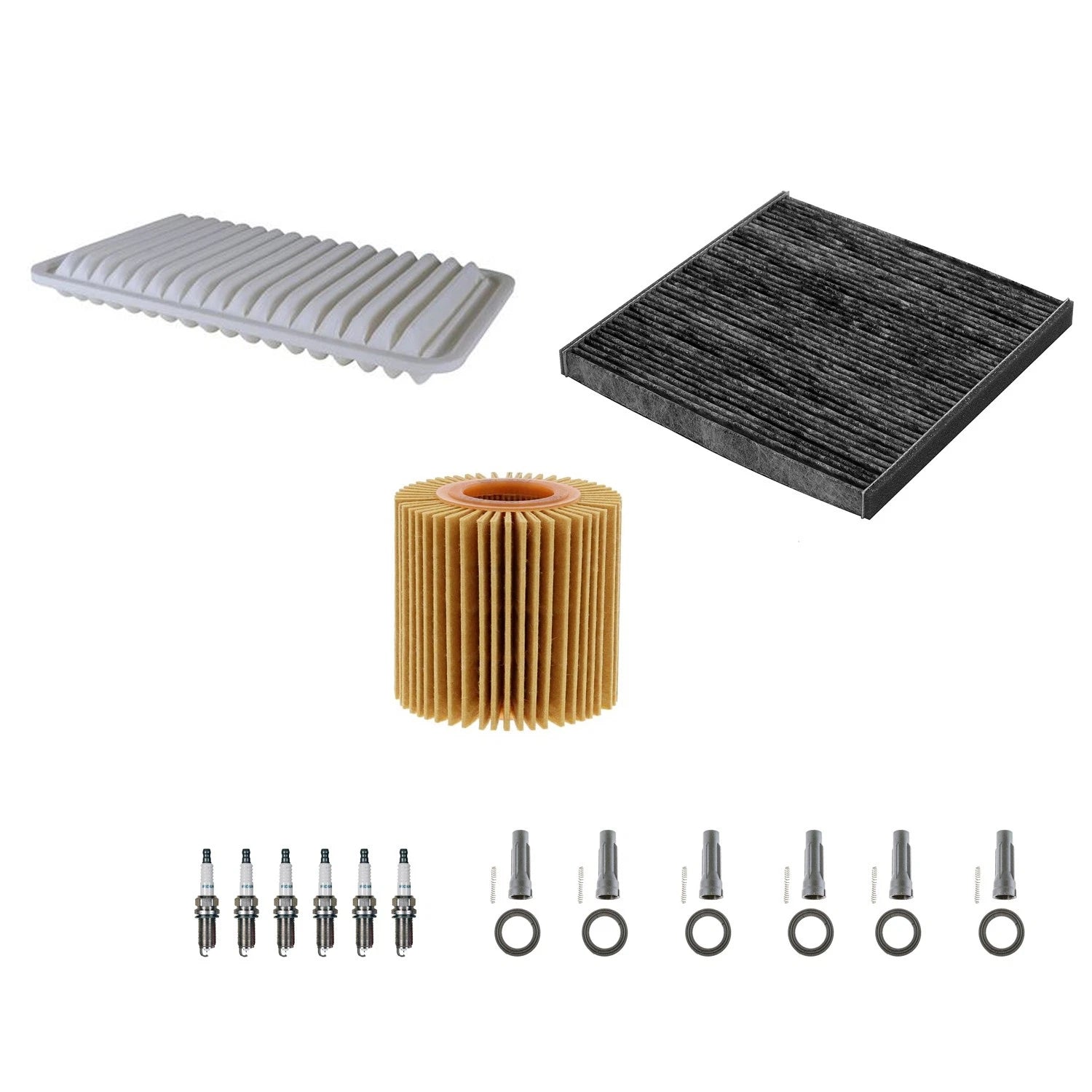 Denso Tune Up Kit 6 Spark Plugs & Boots for RX350 Sienna (2006–2023)