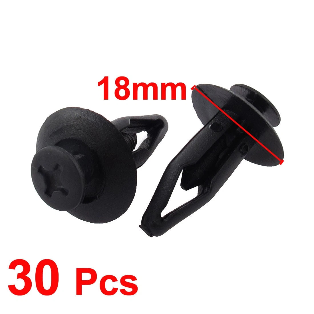 30pcs 7mm Hole Plastic Rivets for Toyota (Various Models)