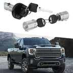Set of 4 Door Lock Cylinders and Keys for Chevy GMC (702671, 702674)