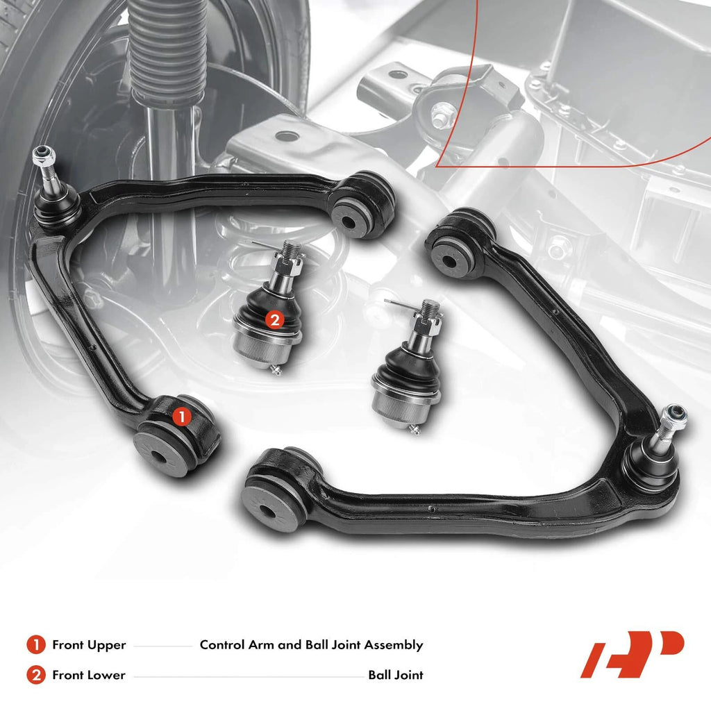 6x Front Wheel Bearing Control Arm Ball Joint Kit for Silverado 1500 (2007–2018)