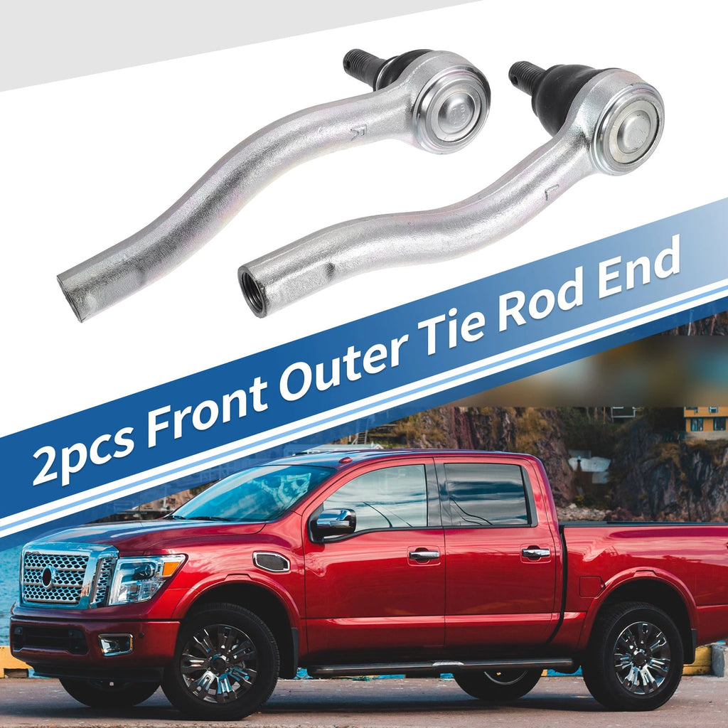 2pcs Front Outer Tie Rod End Links for Nissan Frontier (No. 48520EA025/48640EA025)