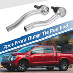 2pcs Front Outer Tie Rod End Links for Nissan Frontier (No. 48520EA025/48640EA025)