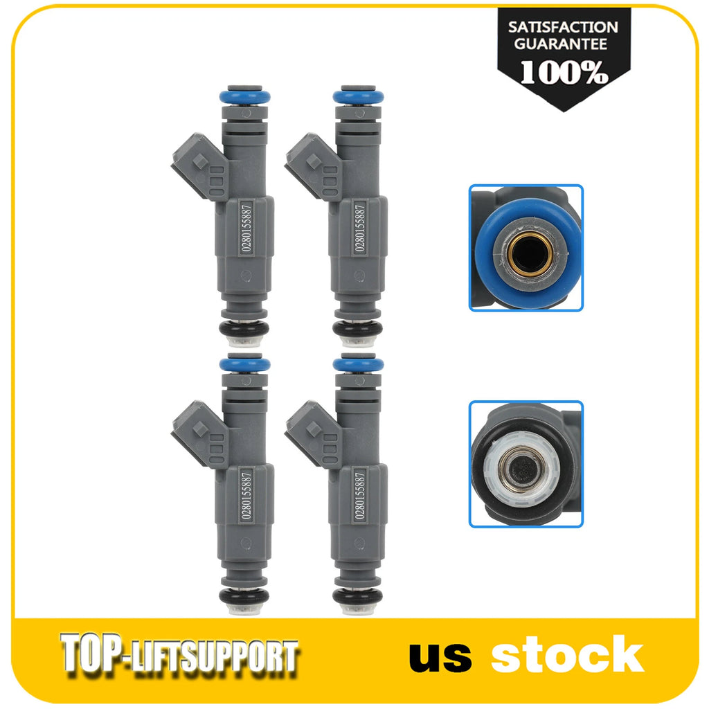 Set of 4 Fuel Injectors for Ford Escape, Escort, Focus