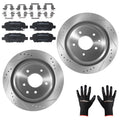 Rear Brake Rotors and Pads Kit for Nissan Qashqai X-Trail (2017–2019, 2005–2006)