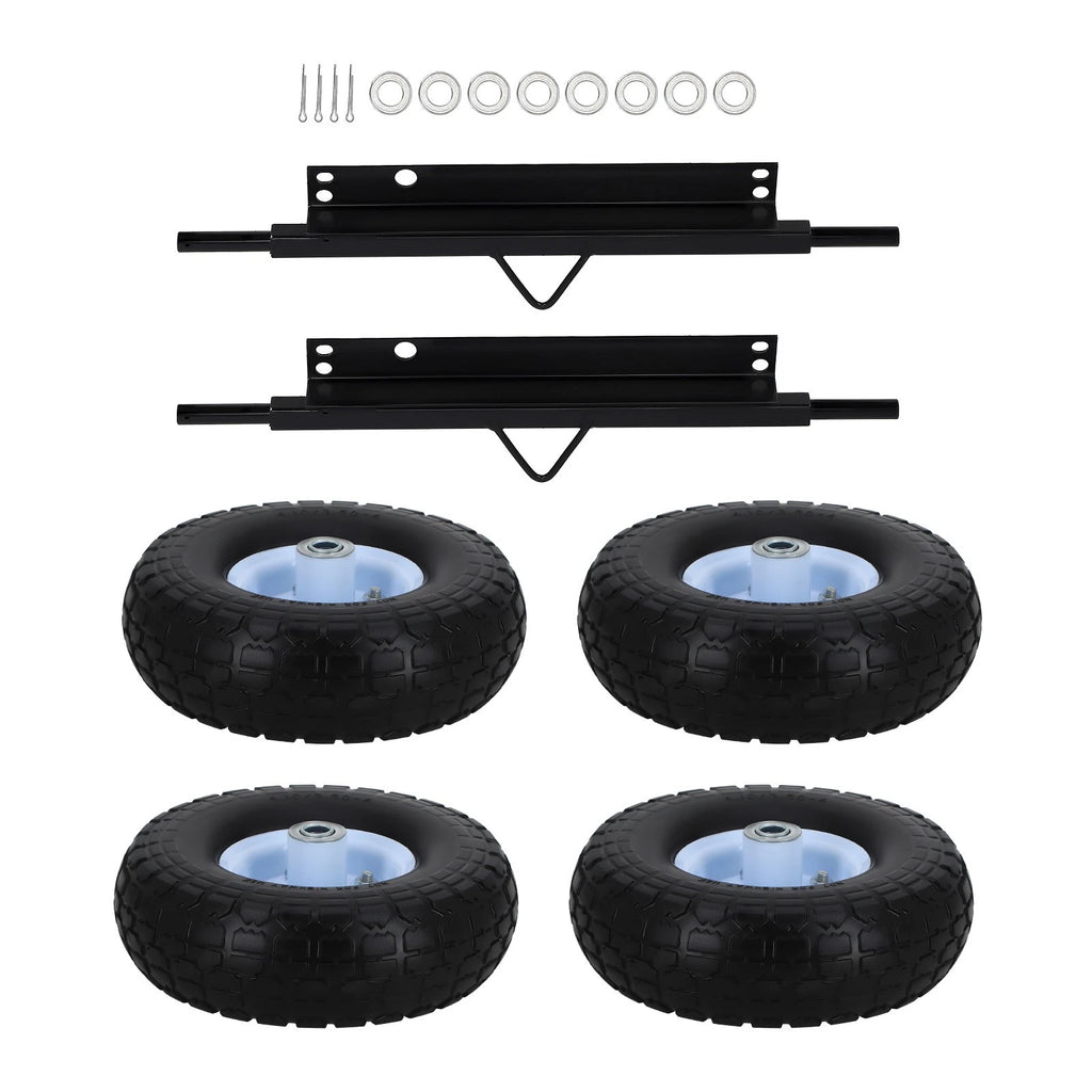 4 Wheel Kit Steel Axles Hardware for Honda Generator EU3000is (2003–2016) 06423-ZS9-020AH