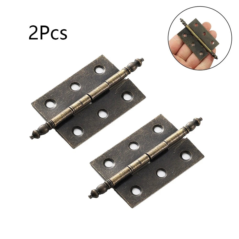 2X Hinge for Wooden Jewelry Chest Cabinet (Vintage)