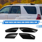 Set of 4 Roof Rack Side Rails End Cover for Toyota 4Runner (2003–2009) Black