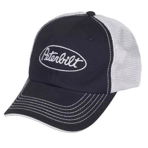 Trucker Cap/Hat for Peterbilt Trucks (Mesh Back, Black)