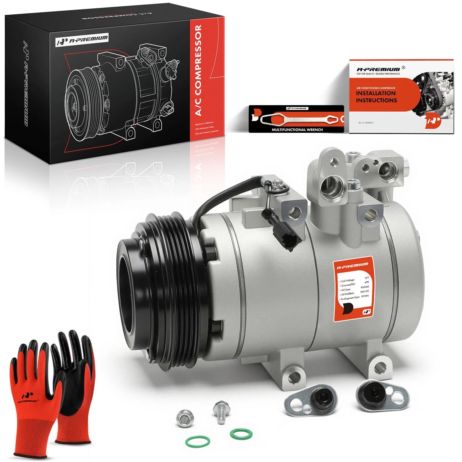 A/C Compressor with Clutch for Kia Sorento (2003–2006)