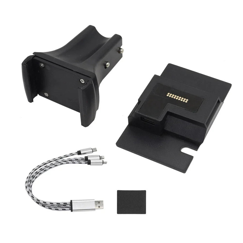 Bracket Mount Stand GPS Phone Navigation USB Charger ABS Material for Motorcycle