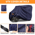 Waterproof UTV Cover for Honda Pioneer 1000-5 (2016–2023) Navy Blue