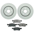 Front Brake Kit Set of 4 for Dodge Jeep (ProACT Pads, 350mm Disc Rotors)
