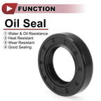 Set of 5 Rotary Shaft Oil Seals 28x47x10mm Nitrile Rubber 70 Durometer