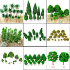 Mixed Model Trees for Railroad Train Diorama Scenery
